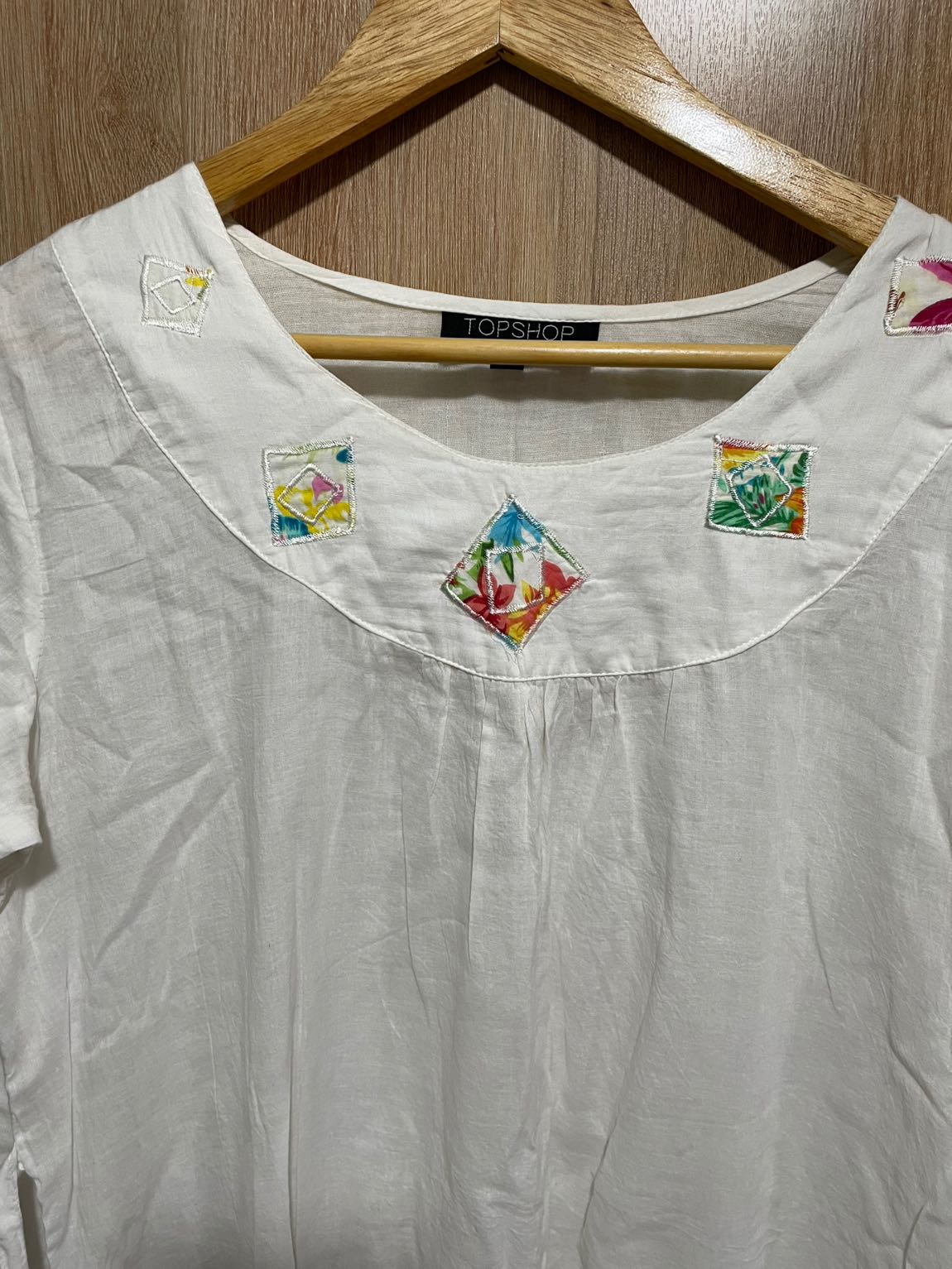 Topshop Beyaz Desenli elbise — görsel 2/2