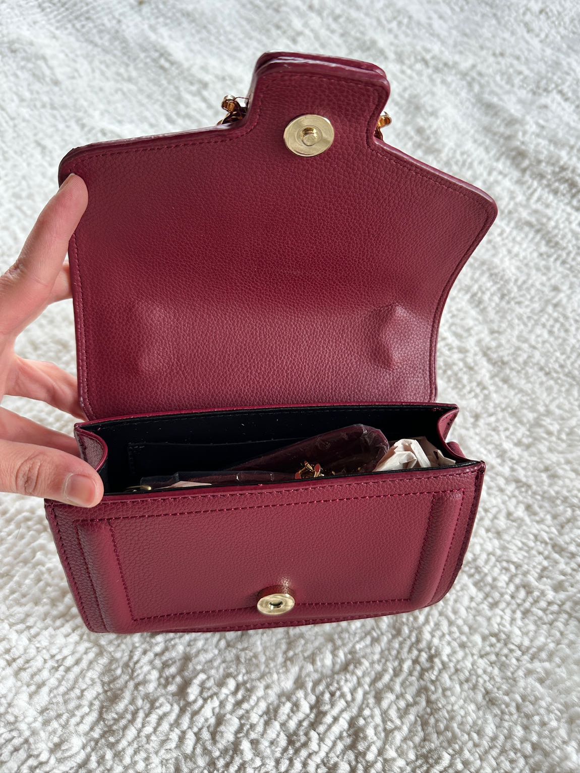 VERSACE BORDO ÇANTA — görsel 4/5