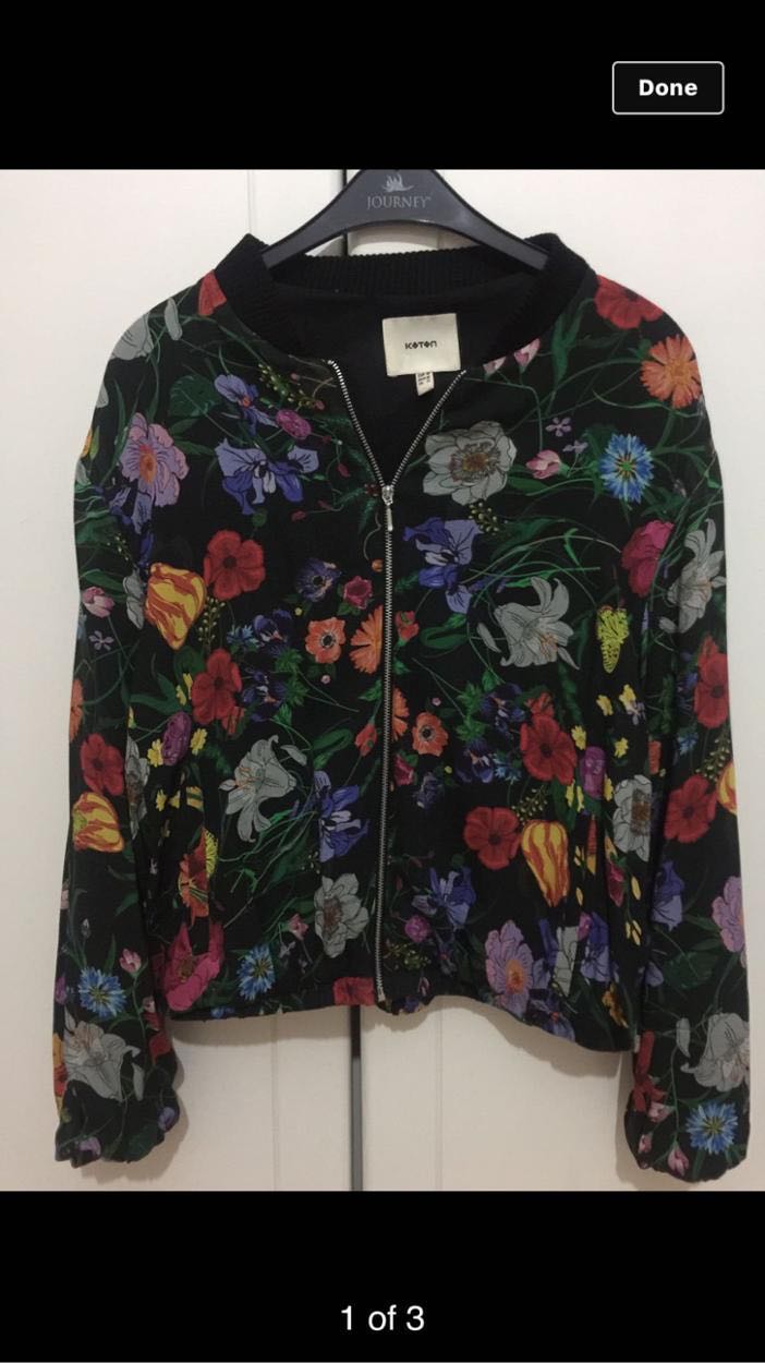 Çok Renkli L / 40 Koton şifon mont — görsel 3/3