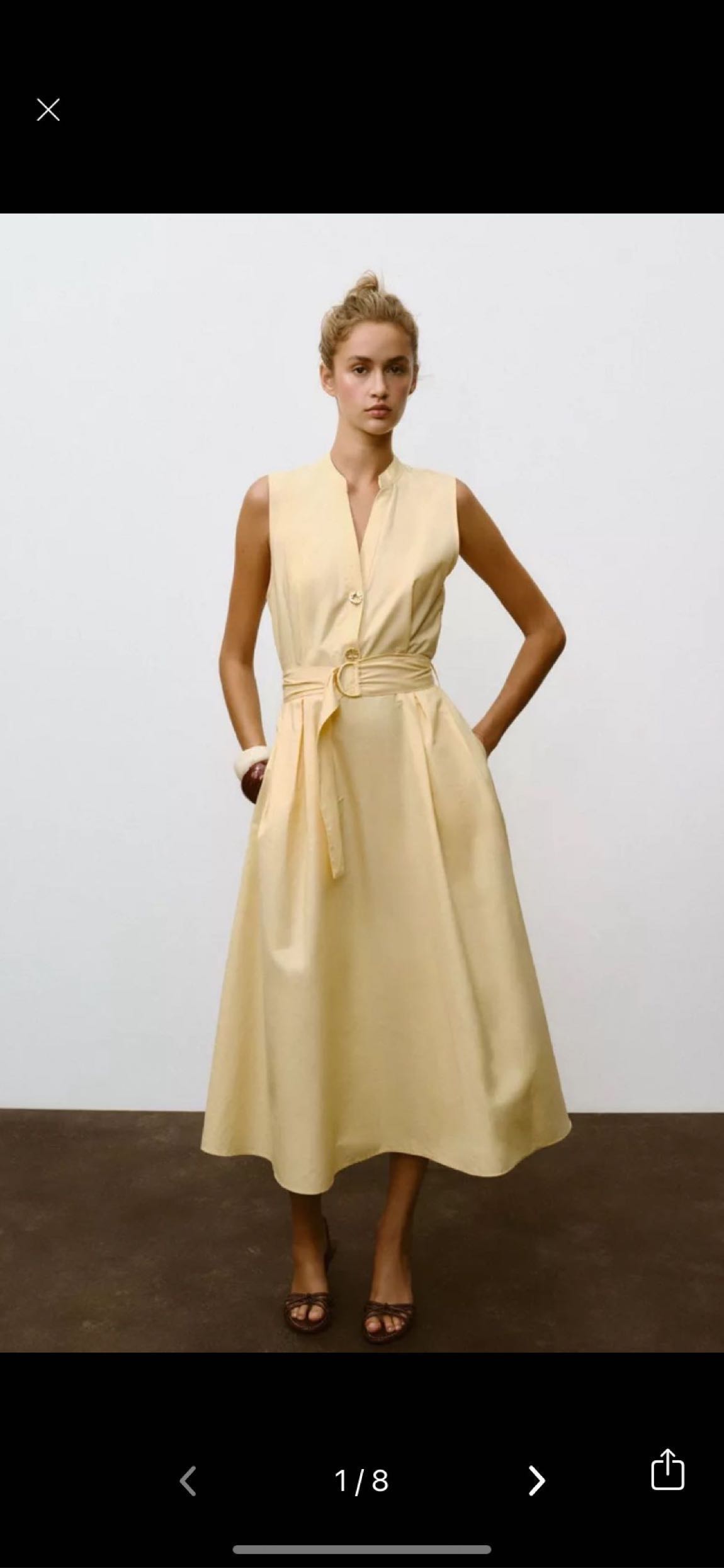 Zara midi elbise — görsel 5/8