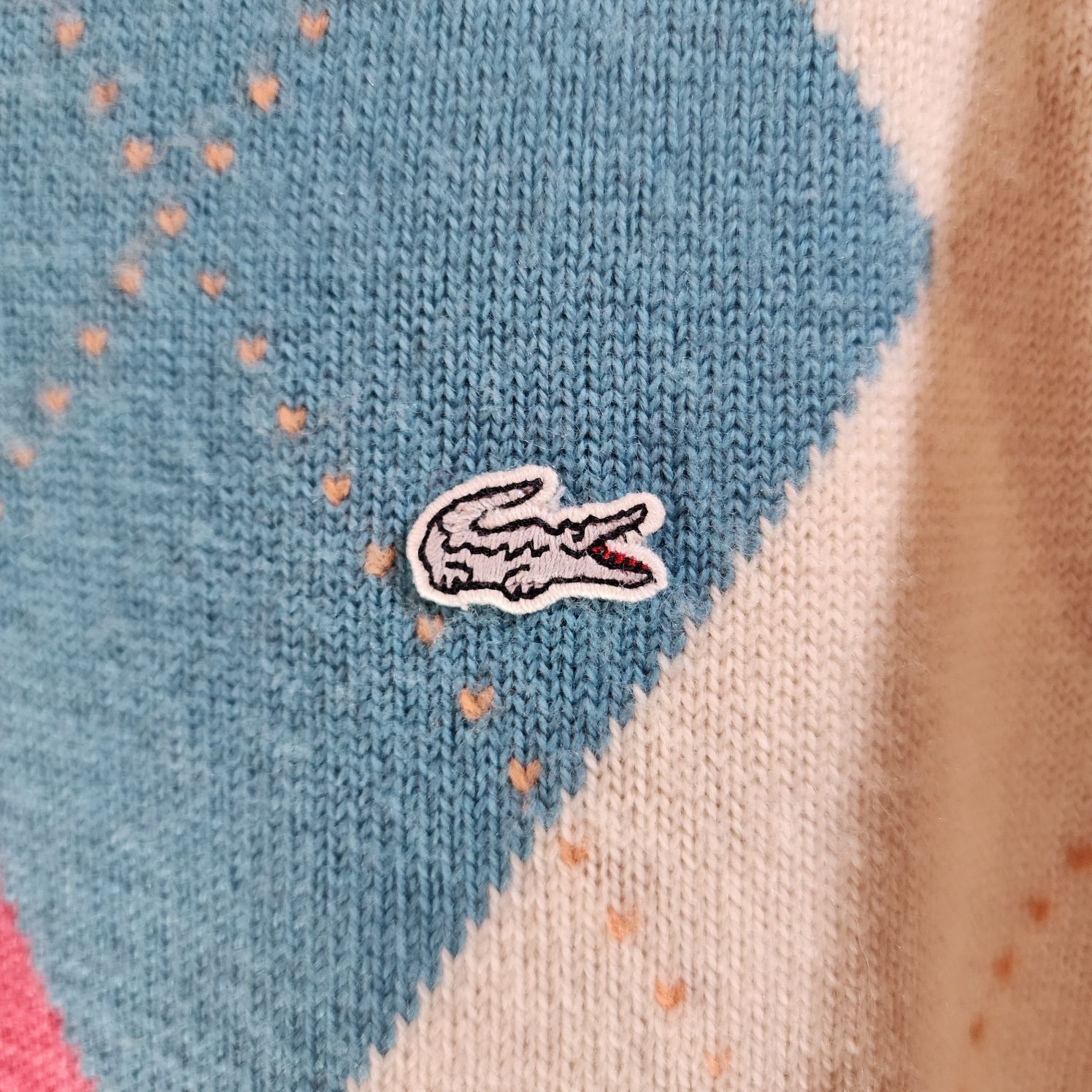 2000s Orijinal Lacoste Triko Kazak — görsel 7/9