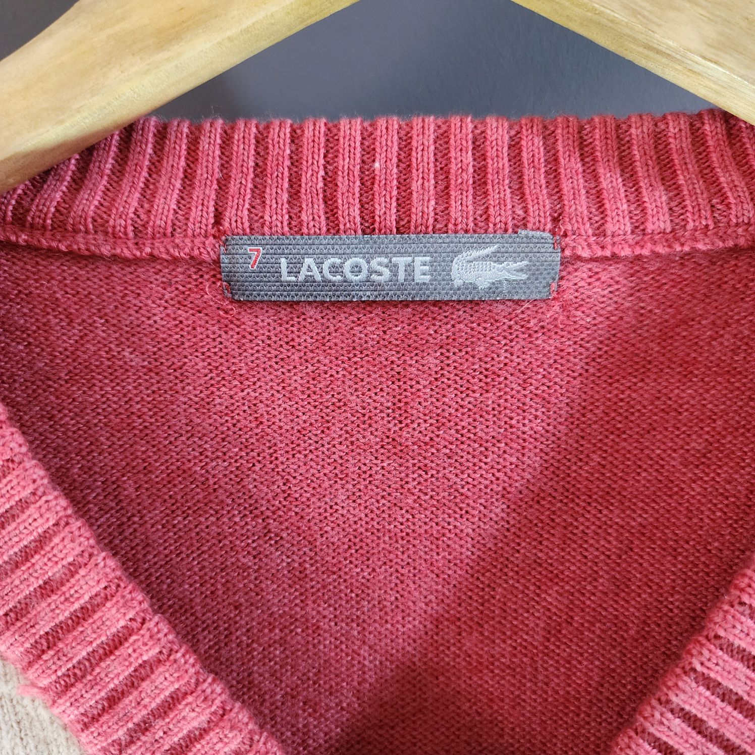 2000s Orijinal Lacoste Triko Kazak — görsel 4/9