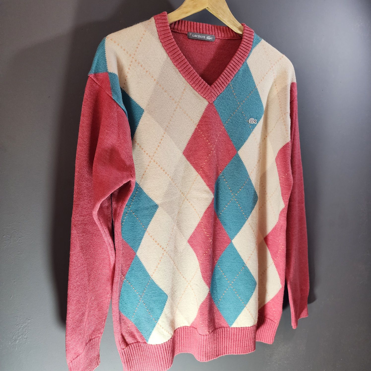 2000s Orijinal Lacoste Triko Kazak — görsel 6/9