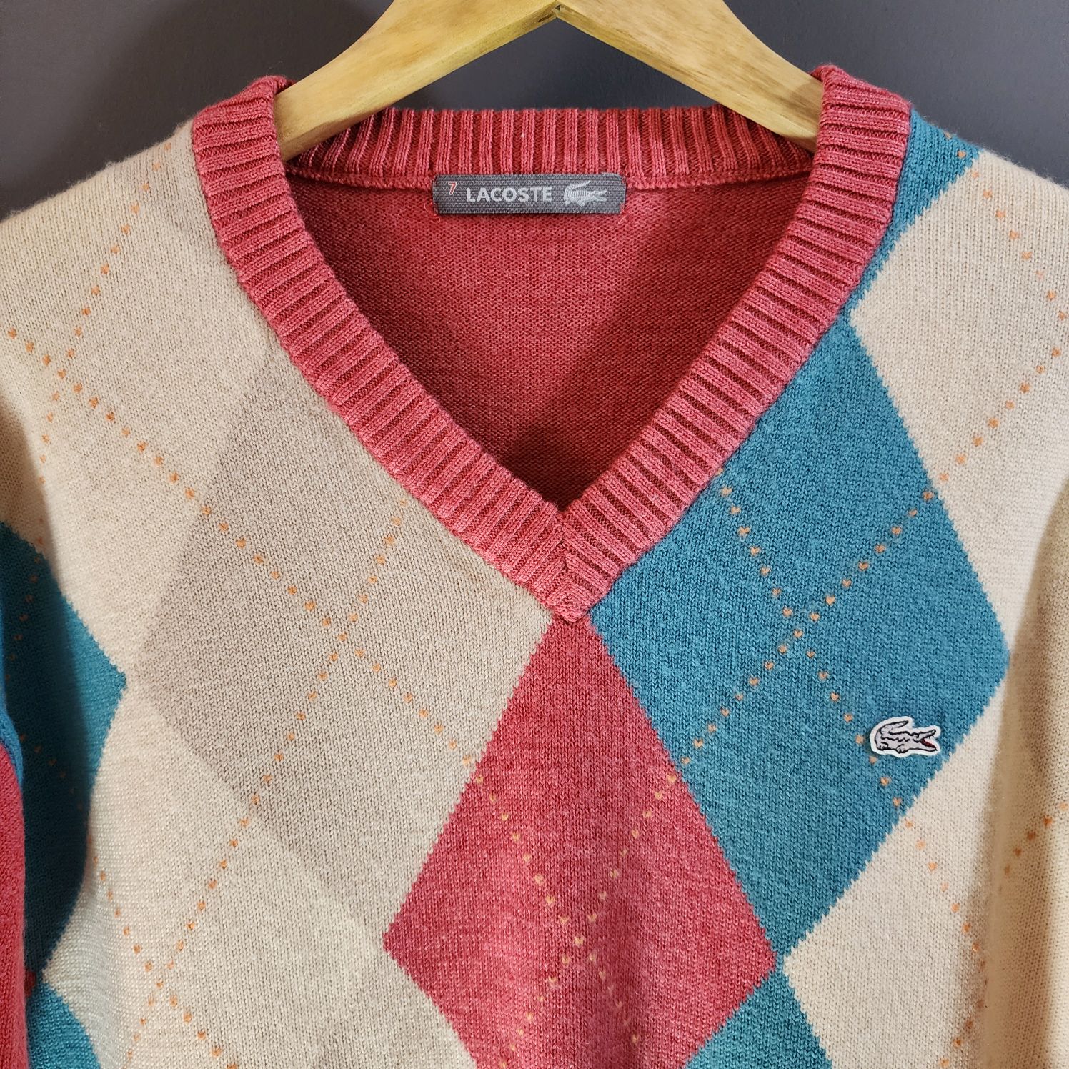 2000s Orijinal Lacoste Triko Kazak — görsel 3/9