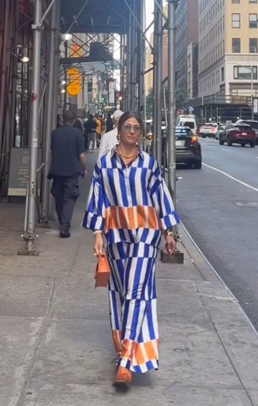 Zara saten çizgili ikili takım — görsel 3/19