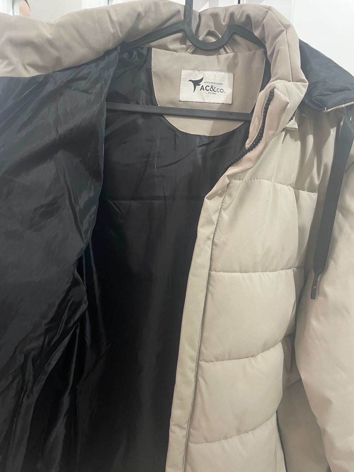 Fit Normal Kesim Dik Yaka Kapüşonlu Mont — görsel 4/8