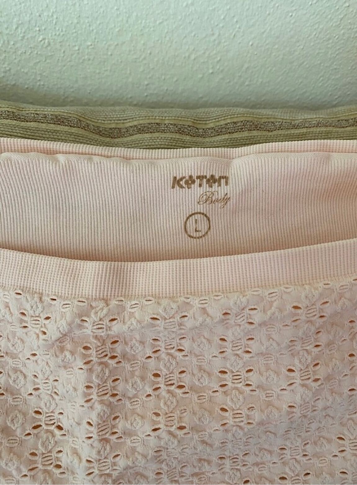 Koton L beden straplez pudra rengi bluz — görsel 2/3