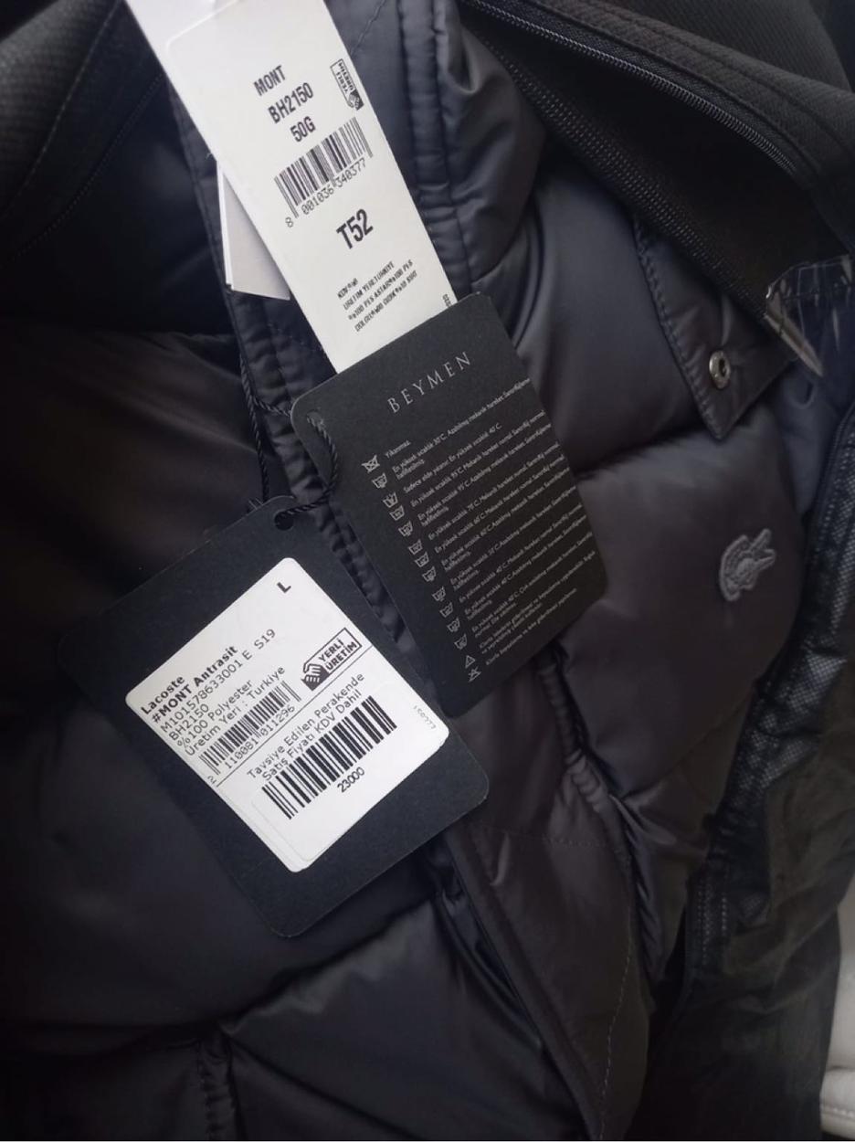 Lacoste kaz tüyü mont — görsel 8/8