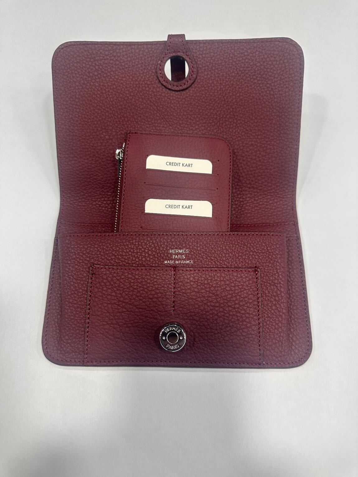 Bordo Hermès Cüzdan — görsel 6/6