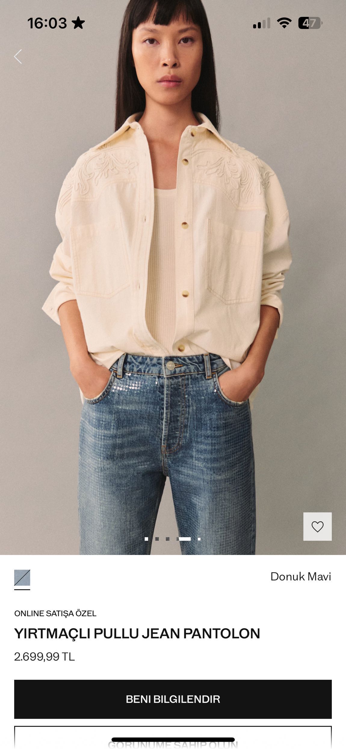 Mango pullu jean — görsel 4/7