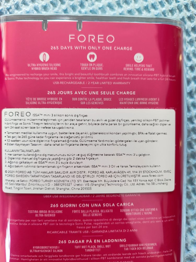 Foreo issa mini 3 diş fırçası — görsel 4/6