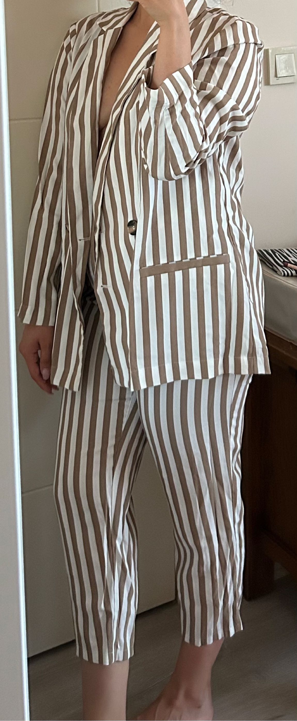 Hm kemerli pantolon ceket takım — görsel 2/8