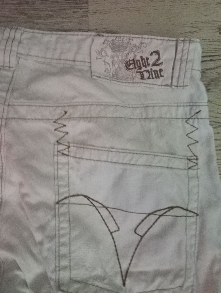 Beyaz Erkek Bootcut Vintage Y2K Jean — görsel 4/4