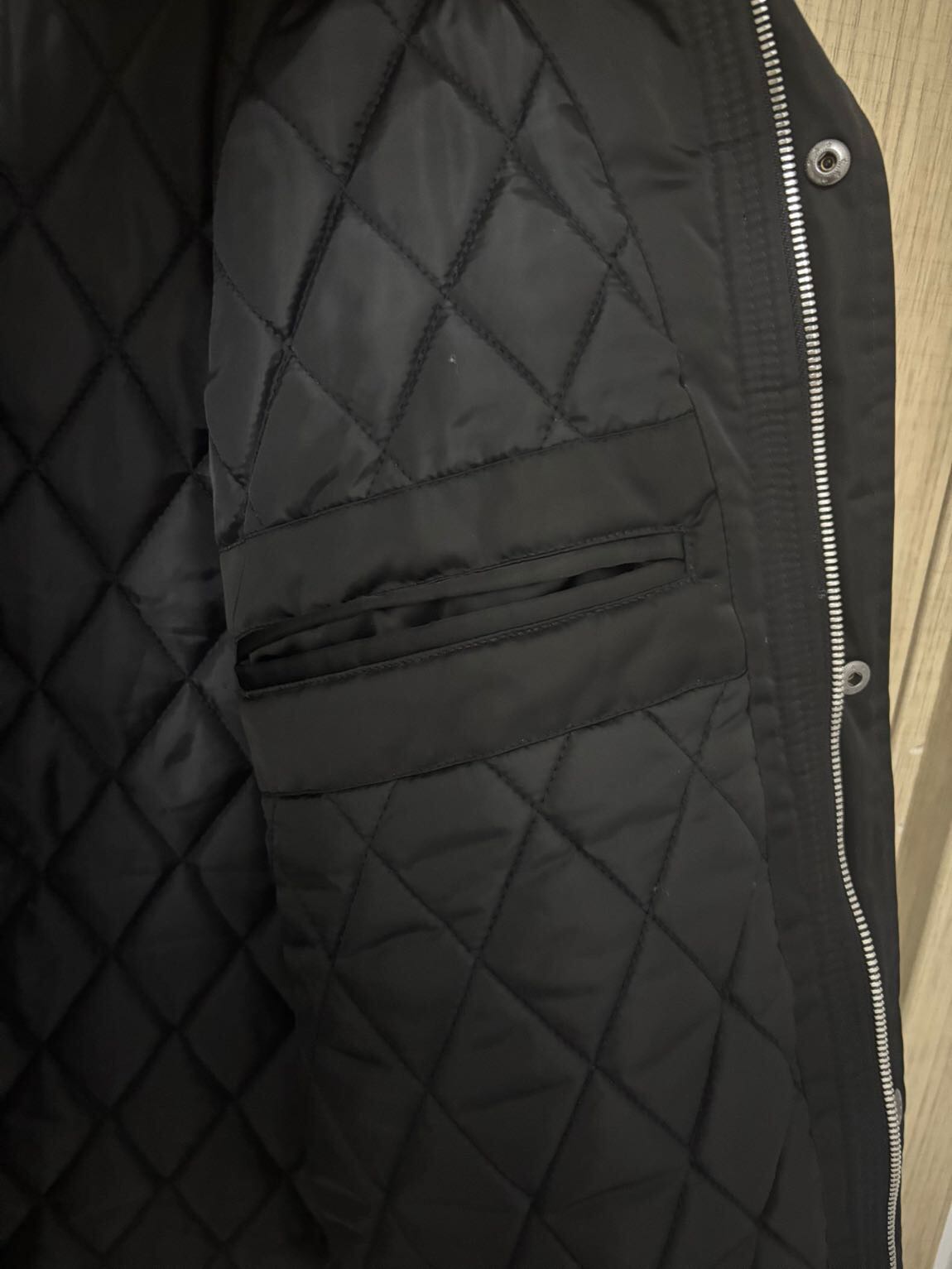 Zara unisex yakalı siyah ceket — görsel 4/5