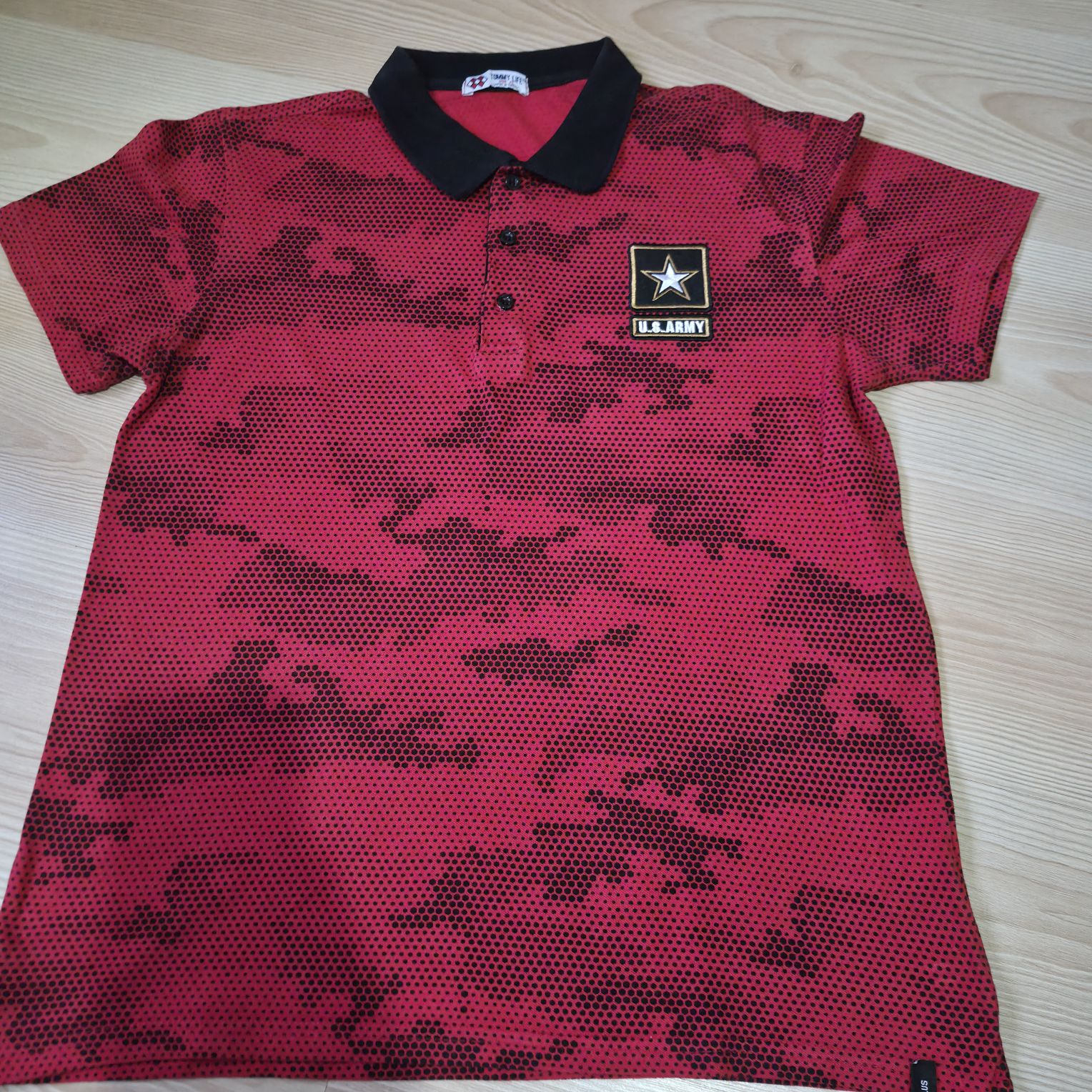tommy life kırmızı Polo Yaka Tişört — görsel 4/8