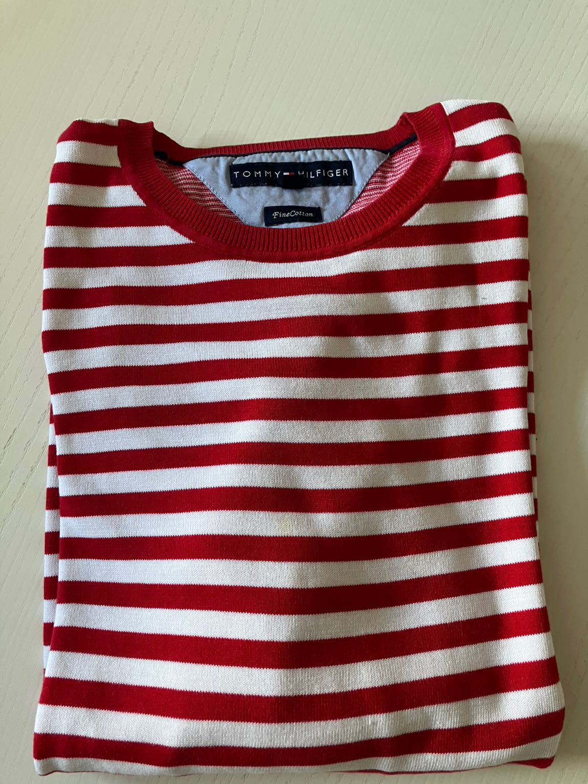 Tommy Hilfiger Kırmızı Çizgili T-Shirt — görsel 3/5