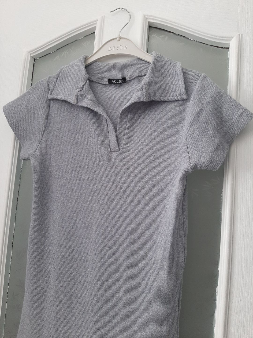 Gri Polo Yaka Elbise — görsel 2/4