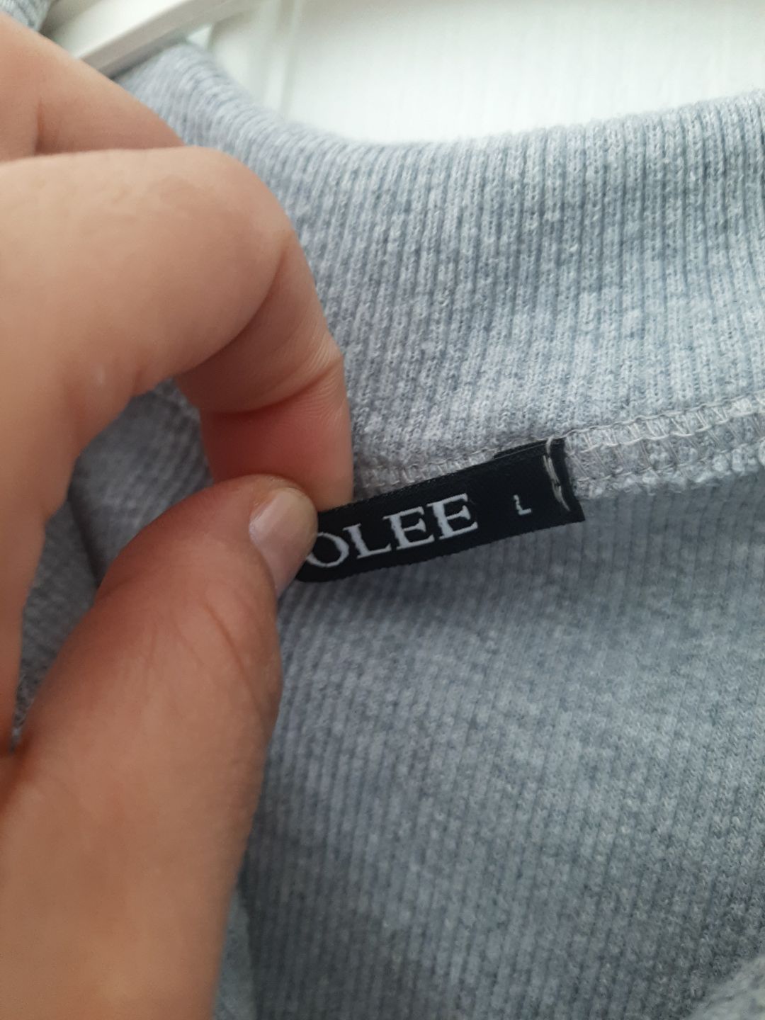 Gri Polo Yaka Elbise — görsel 3/4