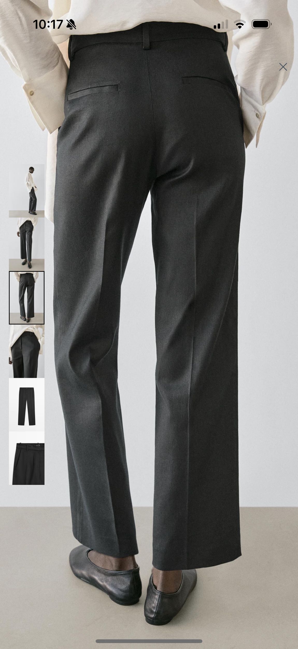 Massimo Siyah Straight Fit Pantolon — görsel 2/5
