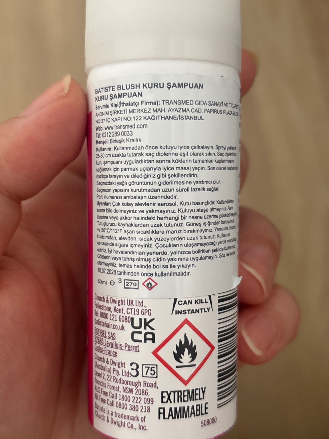 Batiste Blush Kuru Şampuan 50ml — görsel 2/2