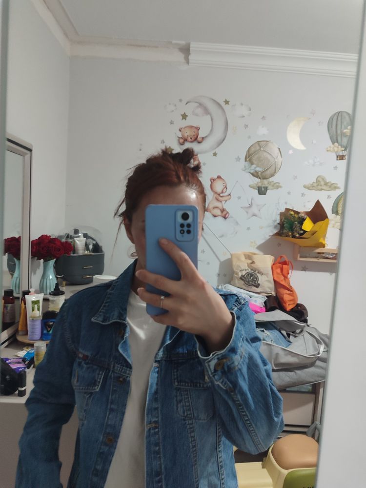 Kot Ceket Mavi Denim — görsel 4/5
