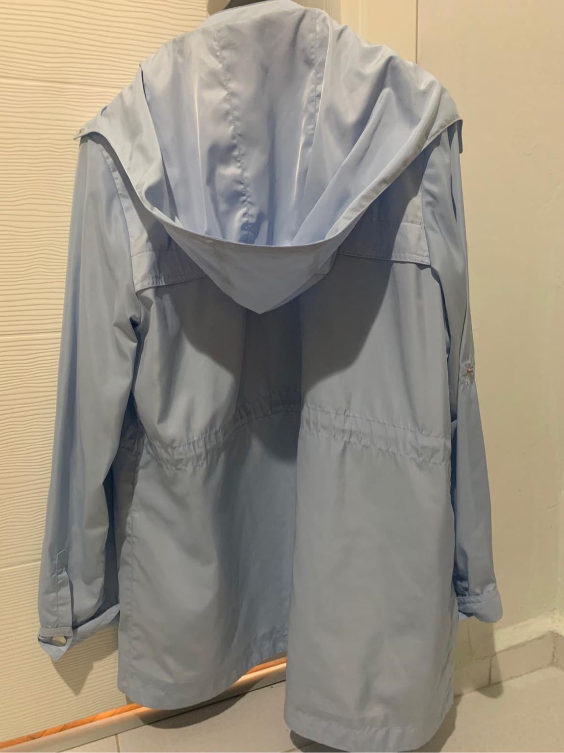 Mavi Fermuarlı Kapüşonlu Parka — görsel 4/7