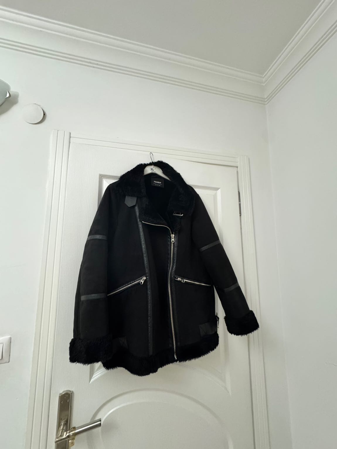 Pull & Bear Siyah Suni Deri  Detaylı — görsel 4/6