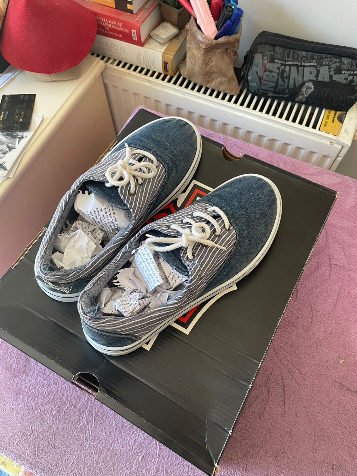 Erkek Kot Detaylı Sneaker — görsel 5/5