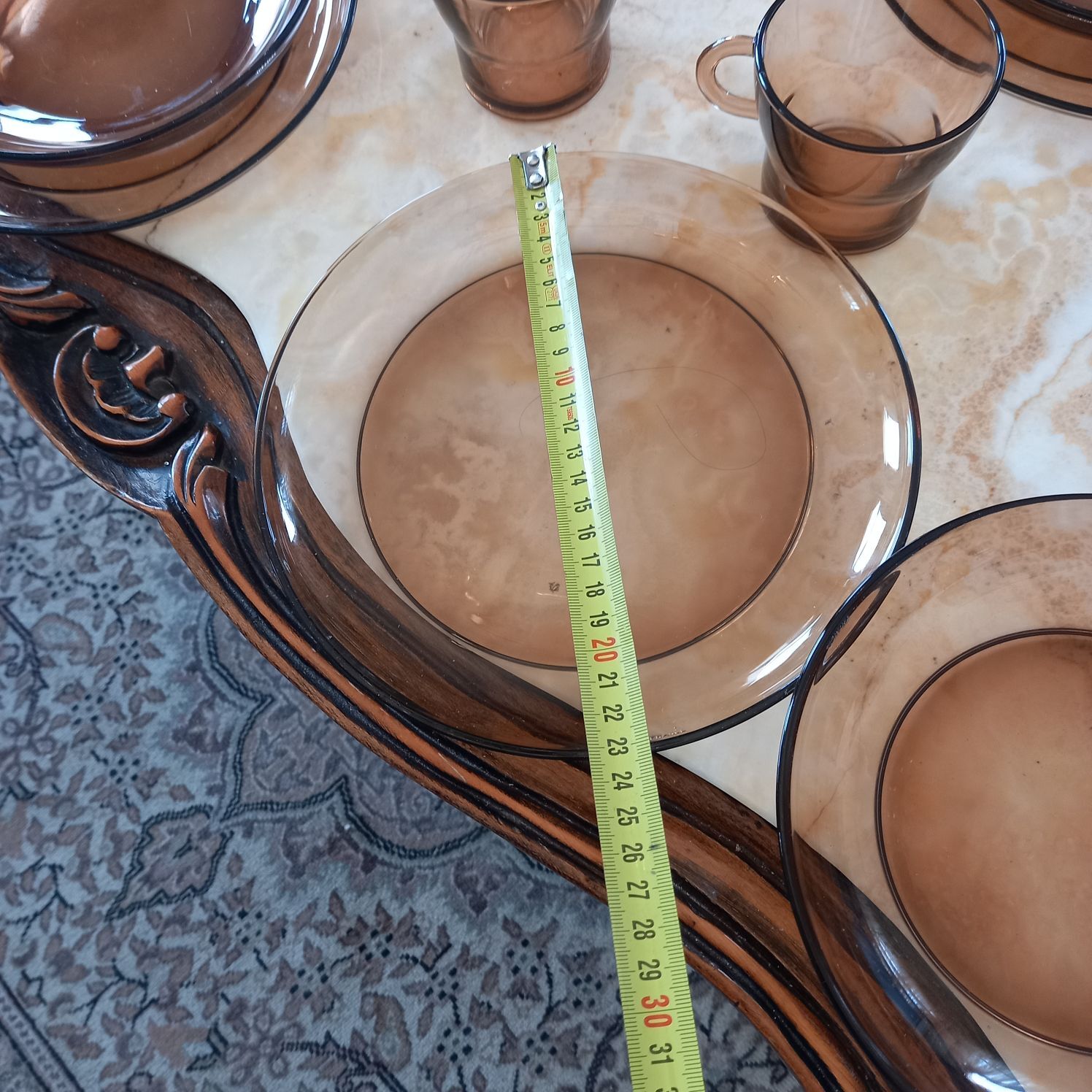duralex fincanlari 6 düz 5 cukur — görsel 5/8