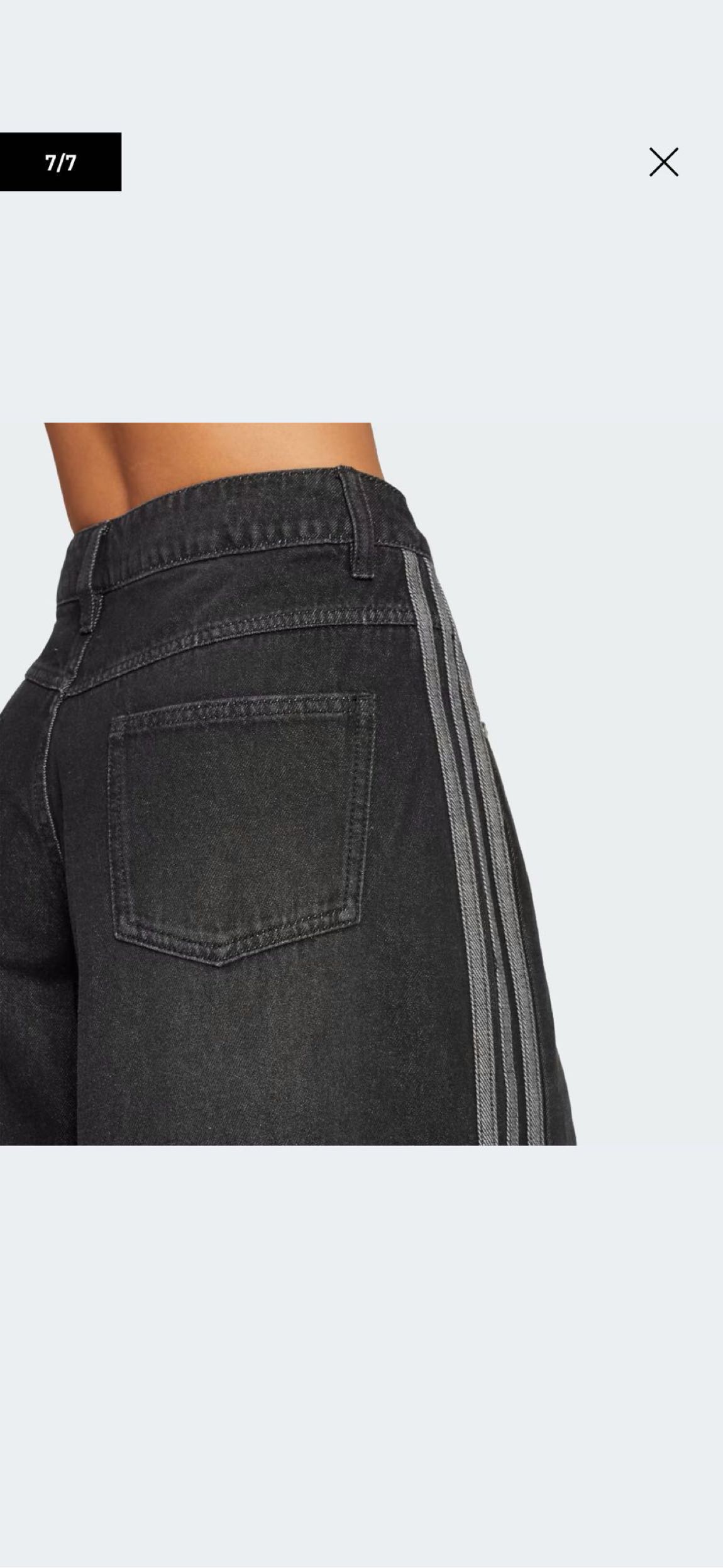 Adidas Wide Leg Jean Pantolon — görsel 3/9