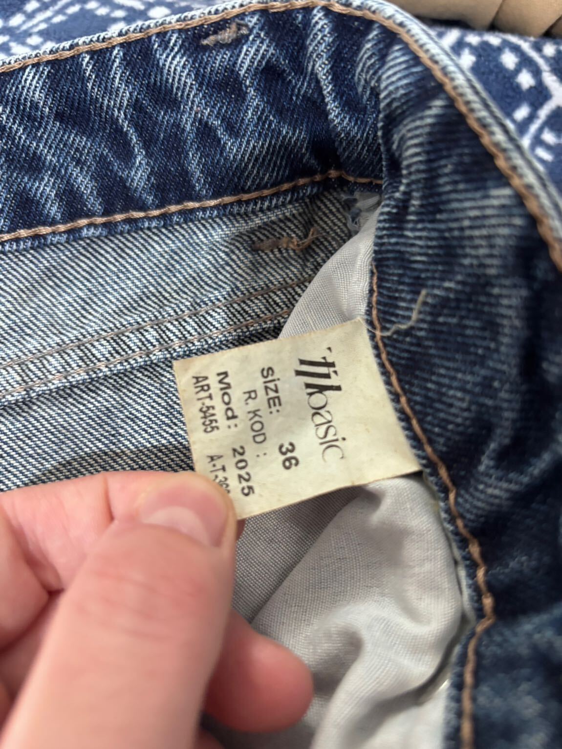 Koyu Mavi Yüksek Bel Straight Jean Panto — görsel 6/8