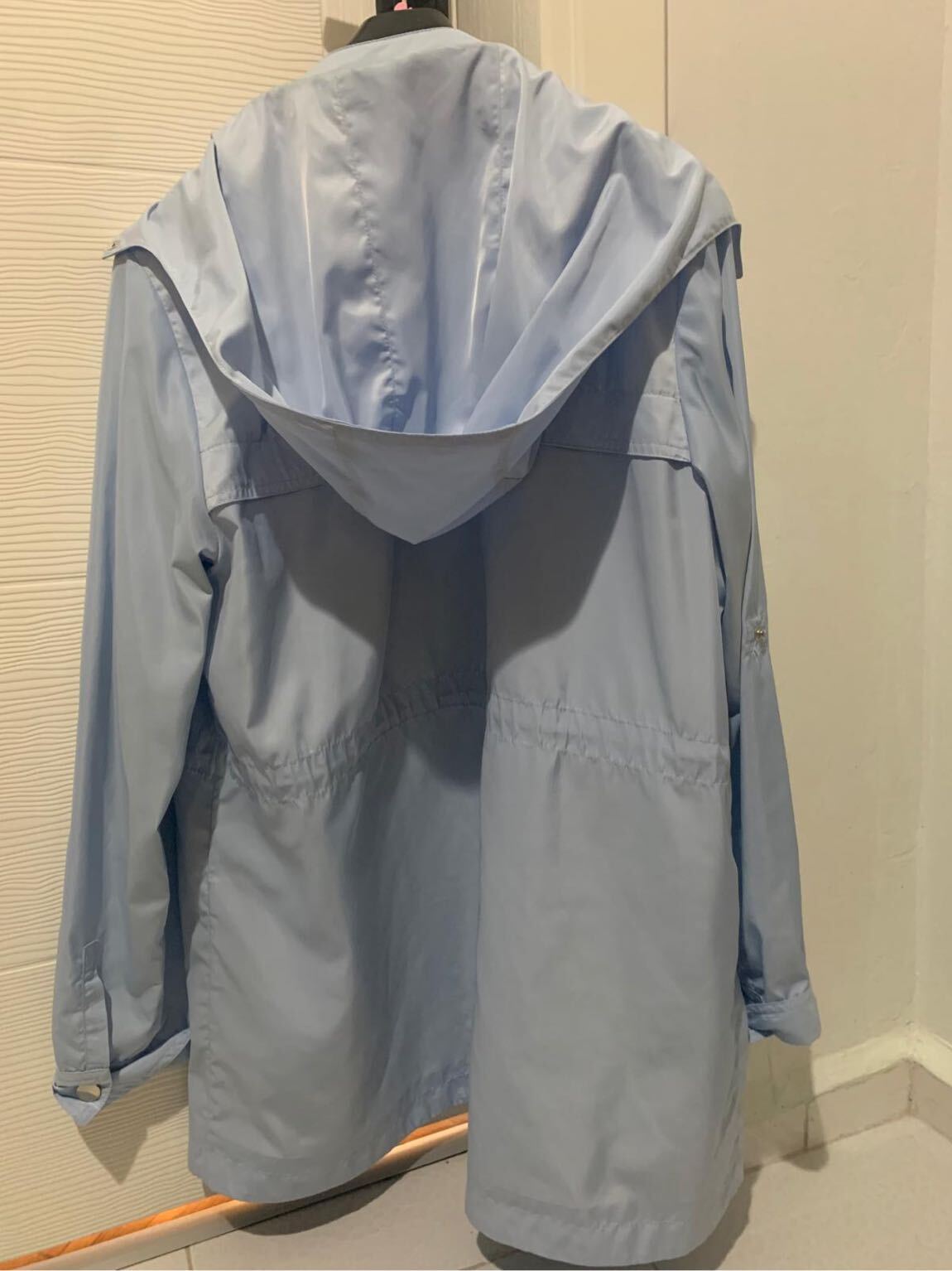 Mavi Fermuarlı Kapüşonlu Parka — görsel 5/7