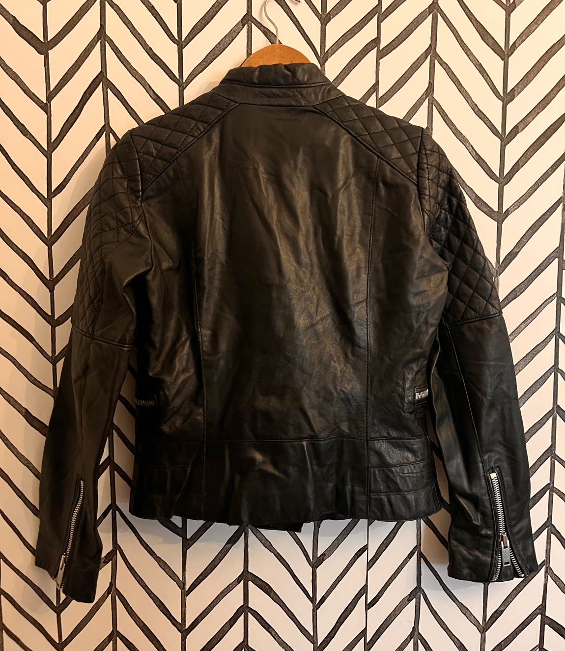 MANGO Biker Leather jacket — görsel 4/8
