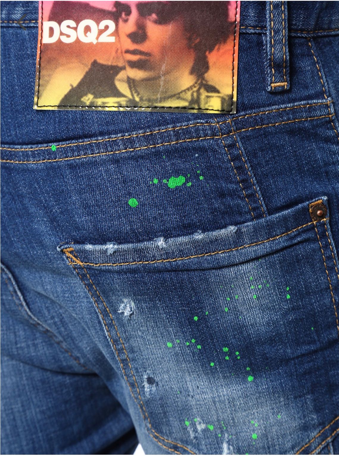 Dsquared2 Tiddy Biker Jean Beymenden — görsel 7/8