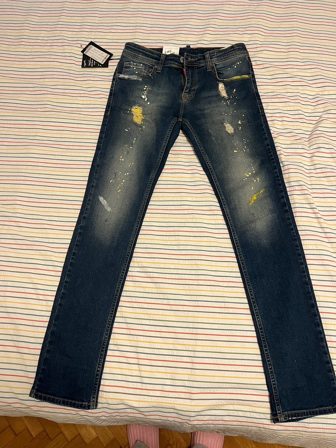 Dsquared2 boyalı jean pantolon — görsel 3/6