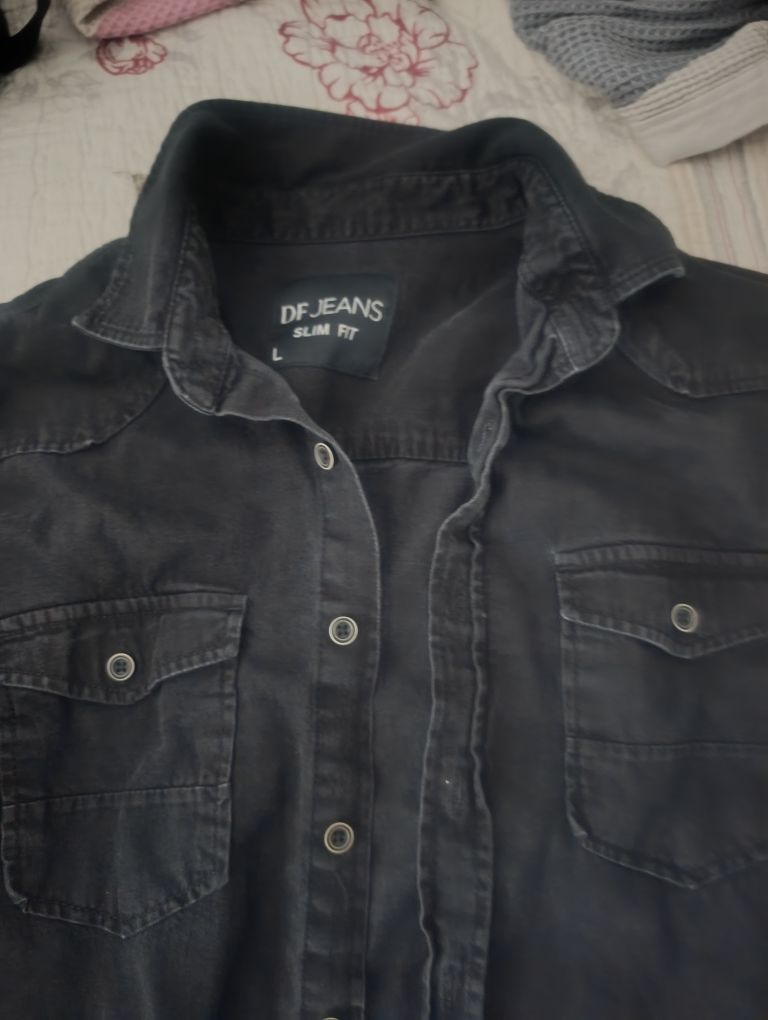 DF JEANS Siyah Gömlek Slim Fit — görsel 2/3