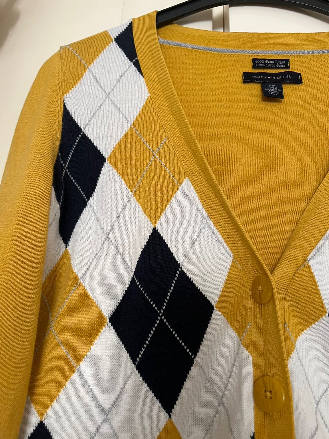 Tommy Hilfiger Sarı BaklavaDesenli Hırka — görsel 3/6