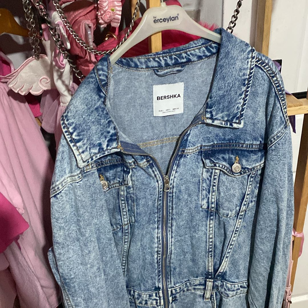 BERSHKA ELBİSE DENIM JEANS — görsel 6/8