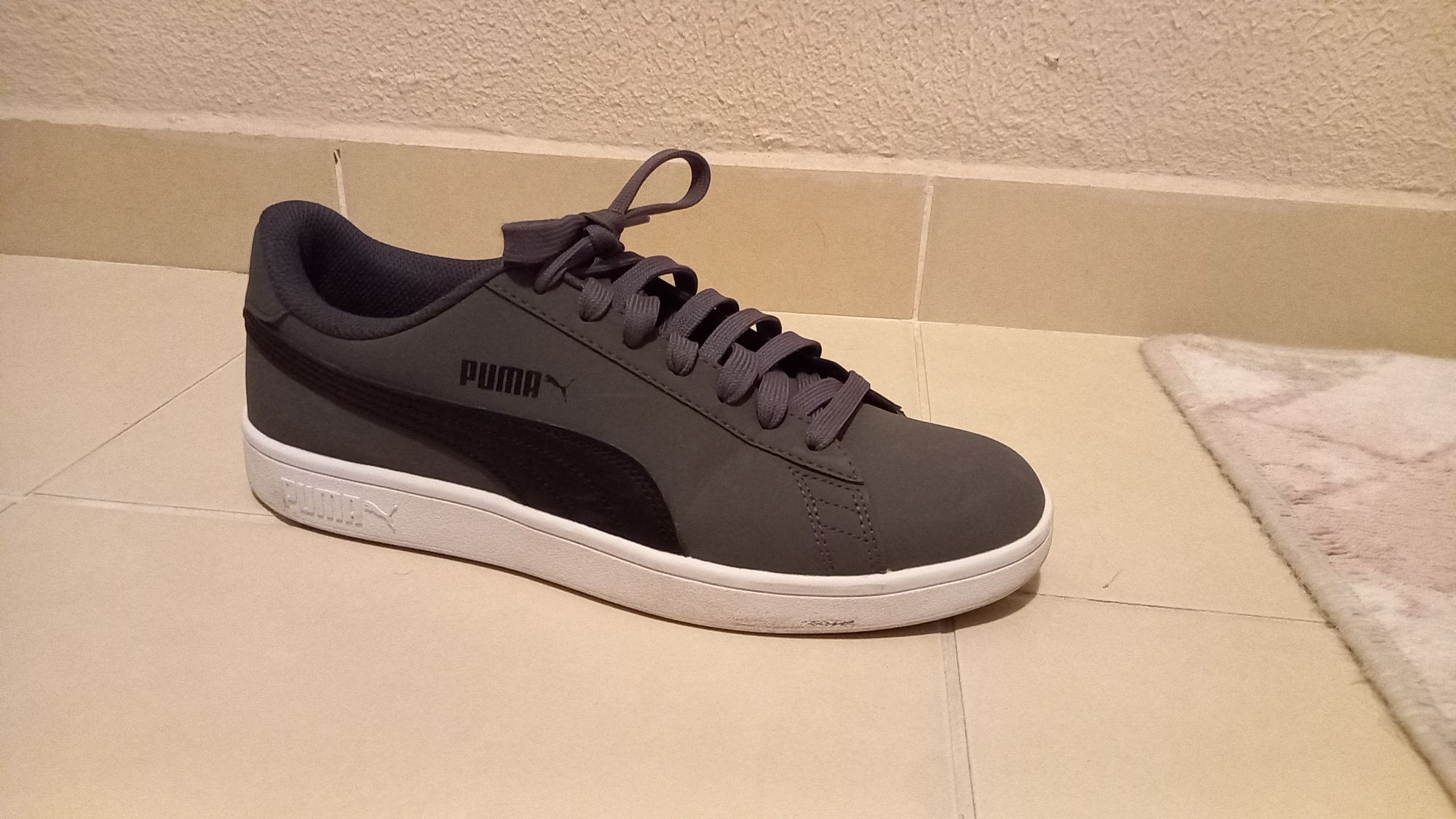 Puma Smash V2 Buck Erkek Gri Sneaker — görsel 4/8