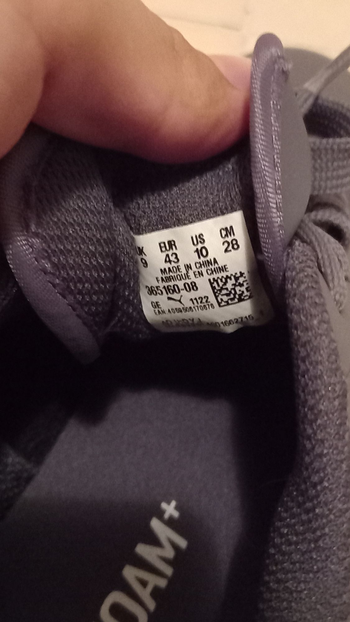 Puma Smash V2 Buck Erkek Gri Sneaker — görsel 7/8