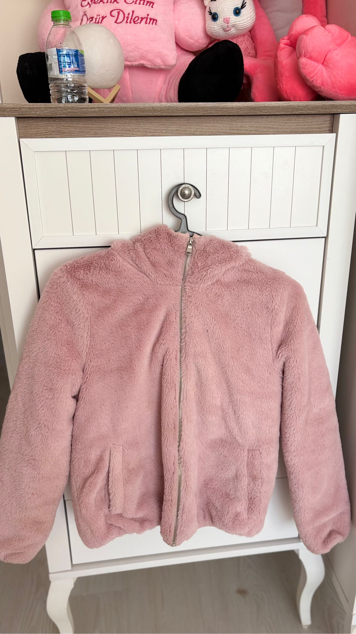 DeFacto Pembe Peluş Mont — görsel 7/7