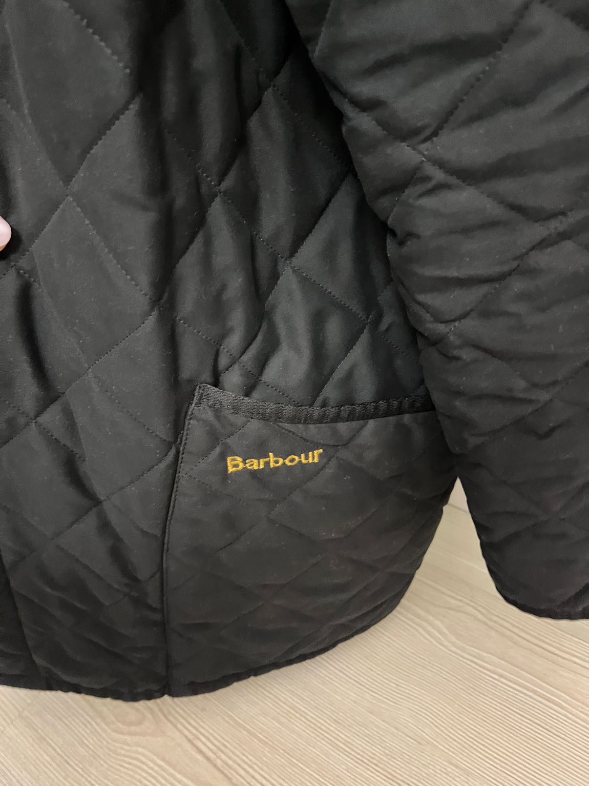 Barbour Siyah Kapitone Mont — görsel 7/7