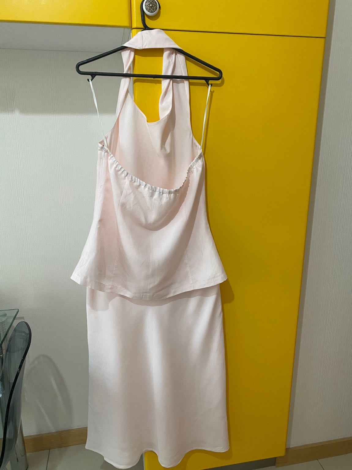 Krem Askılı Bluz ve Midi Etek 104 b — görsel 6/7