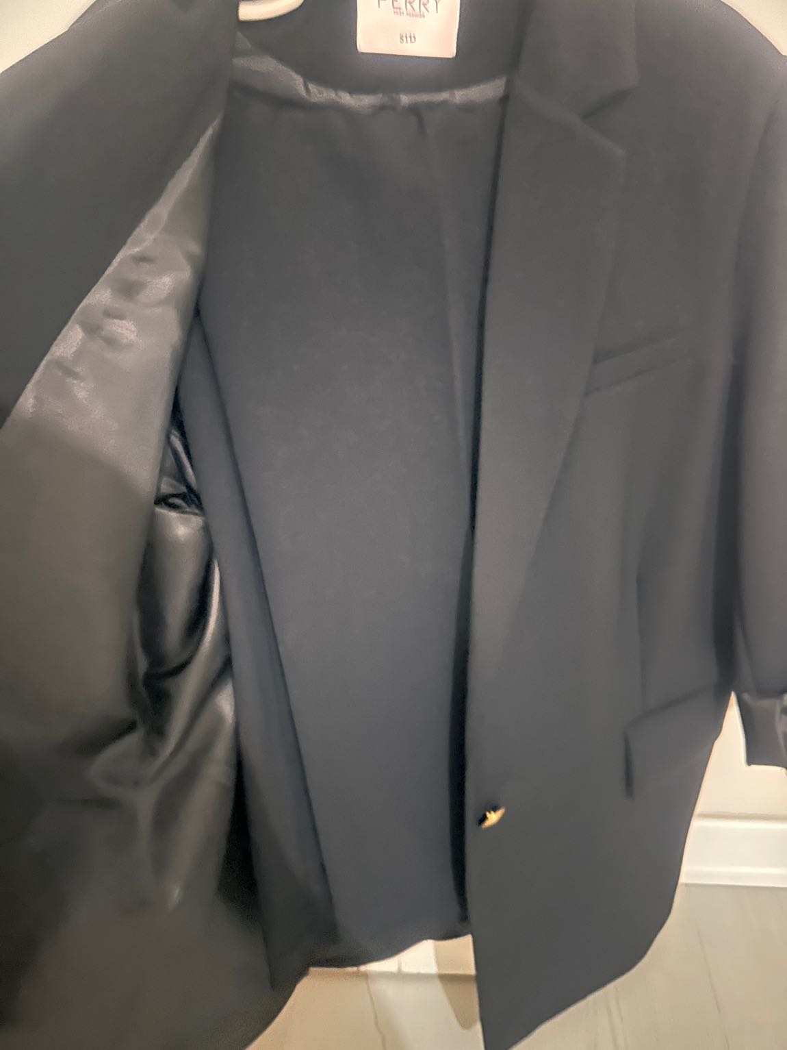 Siyah Oversize Ceket ve Pantolon Takım — görsel 6/7