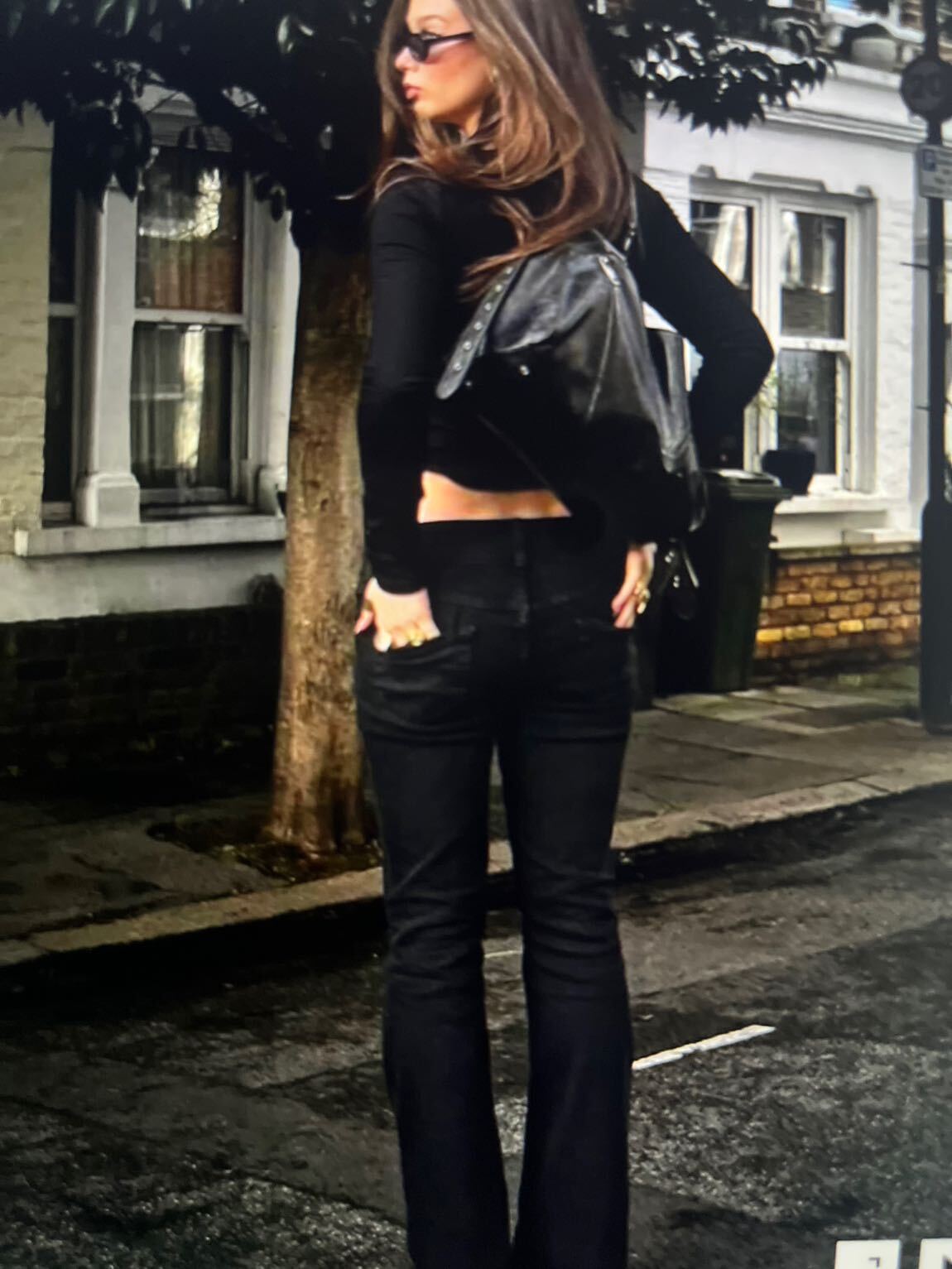 düşük bel bootcut jeans bershka — görsel 2/4