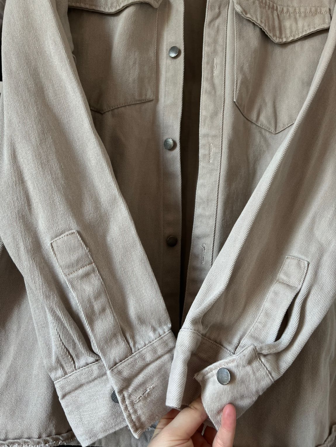 Cepli Erkek Denim Kot Gömlek — görsel 5/6