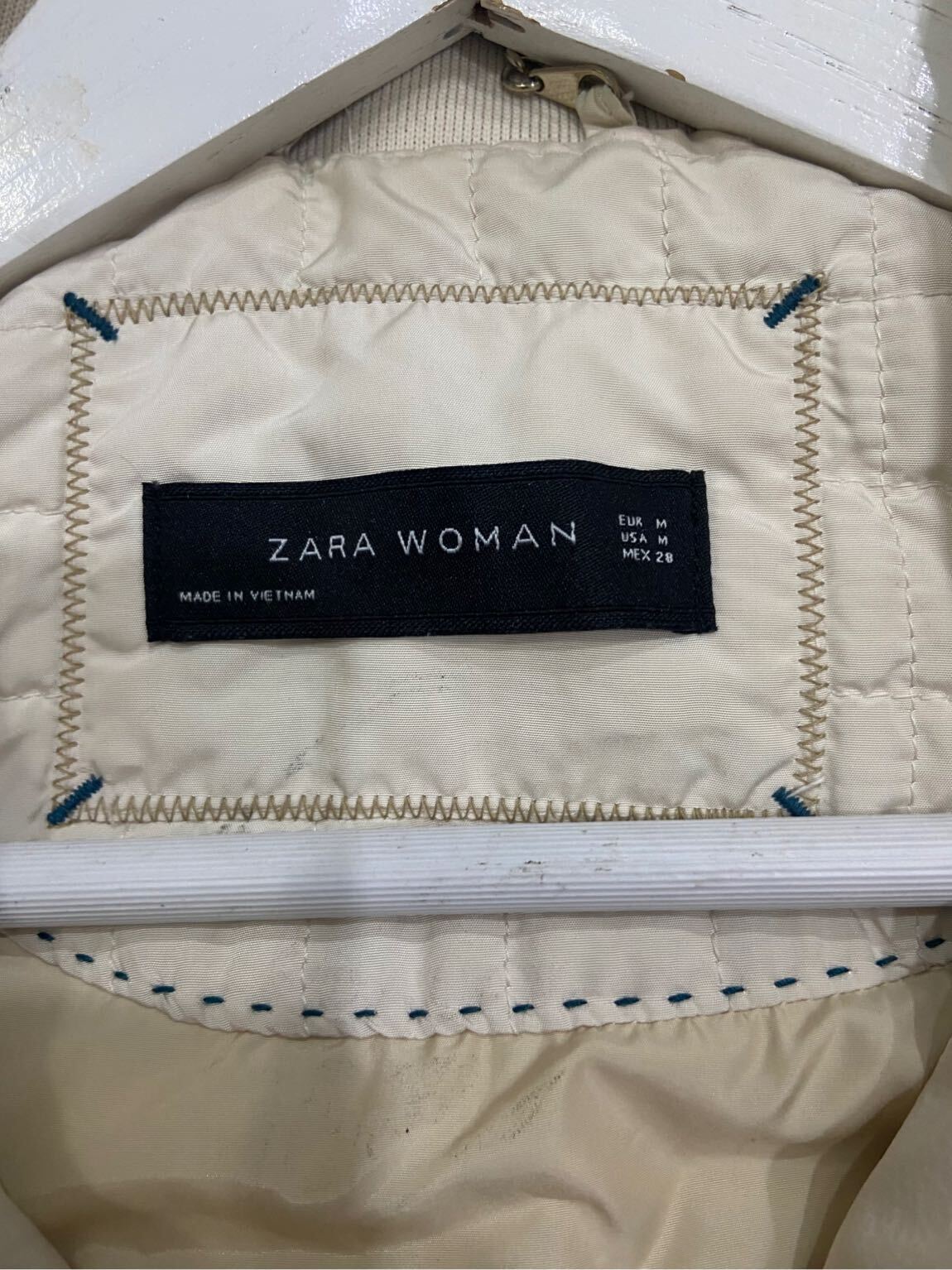Zara bej düğmeli mont — görsel 6/8
