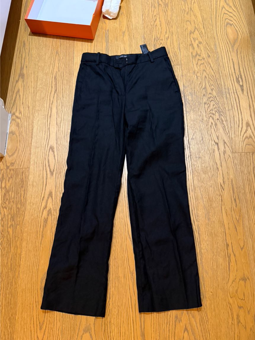 Massimo Siyah Straight Fit Pantolon — görsel 5/5