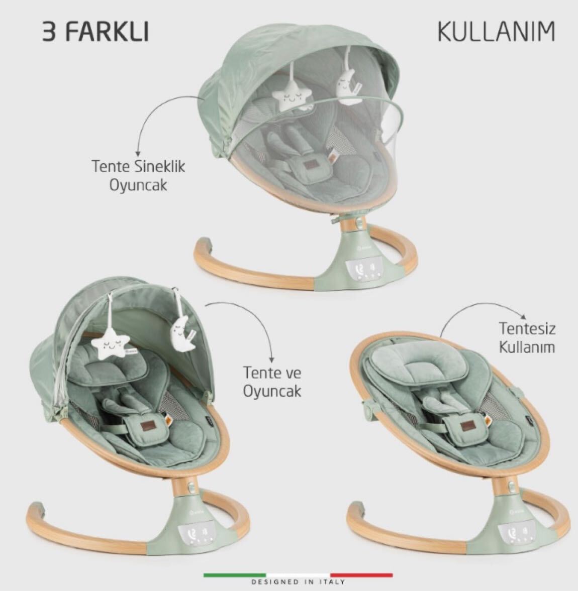 AMORE 2 ELELE Otomatik Ana Kucağı — görsel 6/9
