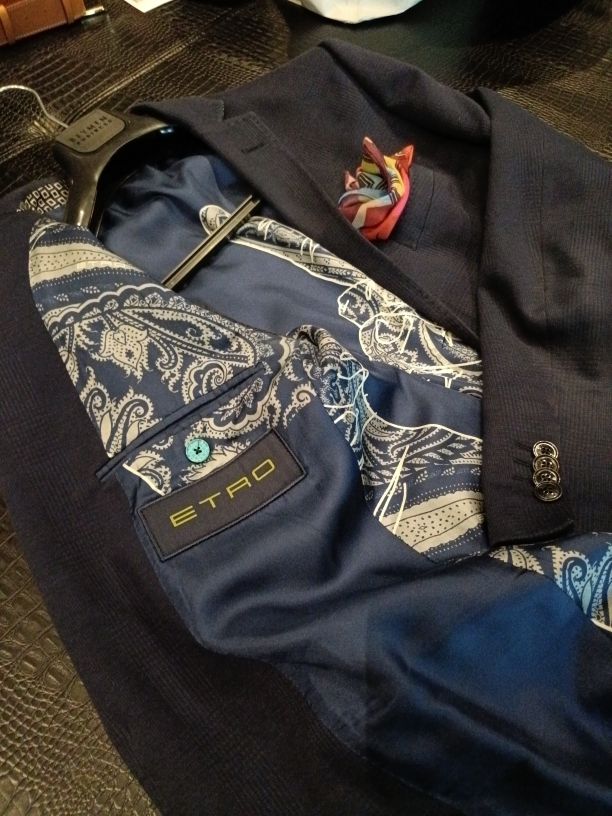 Etro Lacivert Blazer Ceket 54 — görsel 6/8